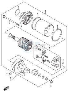 GSX-S750A drawing STARTING MOTOR