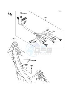 KX250F KX250YBF EU drawing Chassis Electrical Equipment