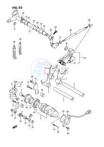 GSX-R750W (E2) drawing GEAR SHIFTING