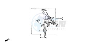 TRX300FW FOURTRAX 300 4X4 drawing KNUCKLE (2WD)