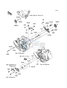 KFX450R KSF450B9F EU drawing Oil Pump