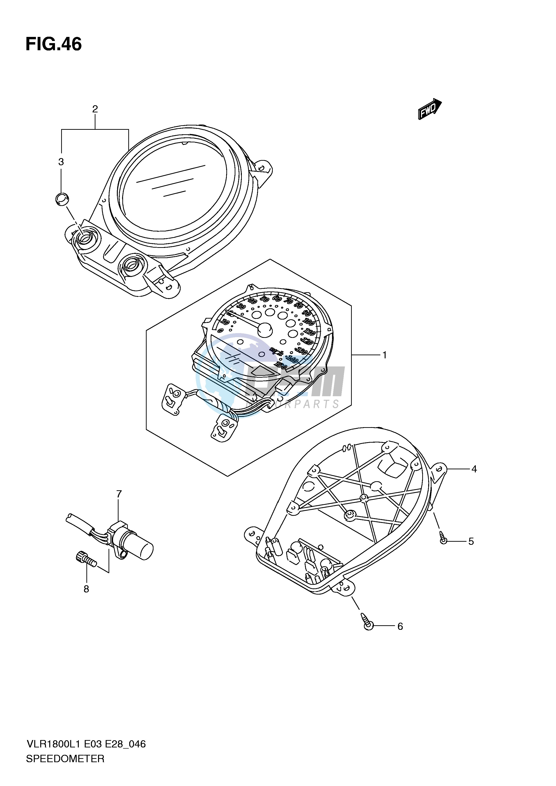 SPEEDOMETER (VLR1800TL1 E33)