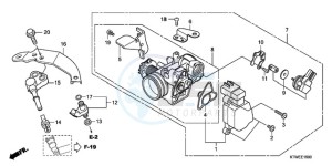 SH300AR9 France - (F / ABS CMF SPC TBX) drawing THROTTLE BODY