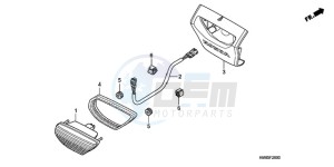 TRX250TEA Europe Direct - (ED / EC) drawing TAILLIGHT