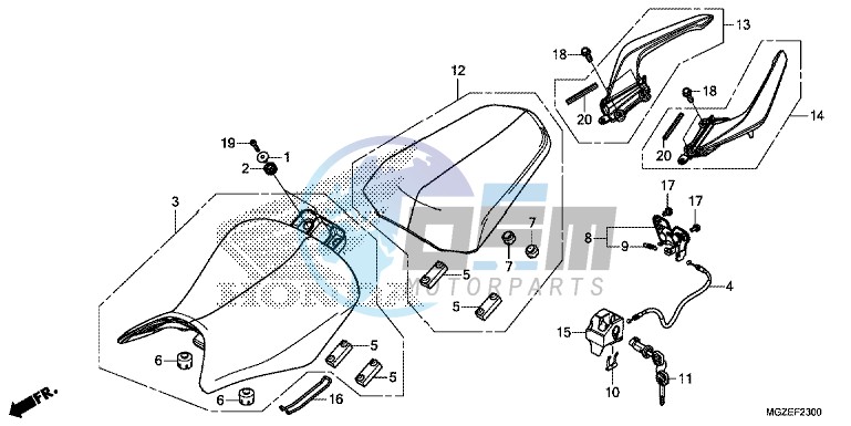 SEAT/ REAR GRIP