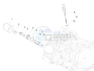 GTS 150 4T 3V IE ABS E4 (EMEA) drawing Flywheel magneto cover - Oil filter