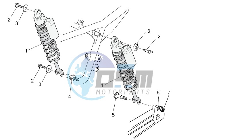 Rear shock absorber