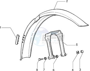 VELOFAX 50 drawing Front mudguard