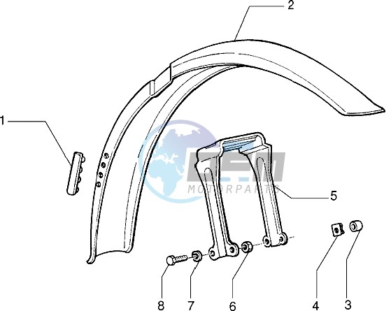 Front mudguard