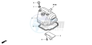 CRF150R CRF150R drawing CYLINDER HEAD COVER