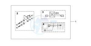 CBF1000A UK - (E / MKH) drawing HEATED GRIP ATT.