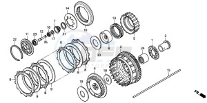 RVF750R drawing CLUTCH