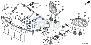 GL1800G GOLDWING 2ED drawing REAR COMBINATION LIGHT (GL1800C/D/E/F/G)