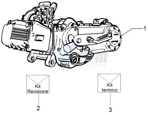 Fly 50 4T 4V USA (EMEA) drawing Engine, assembly