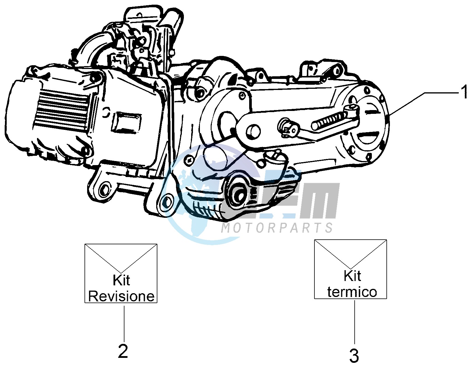 Engine, assembly