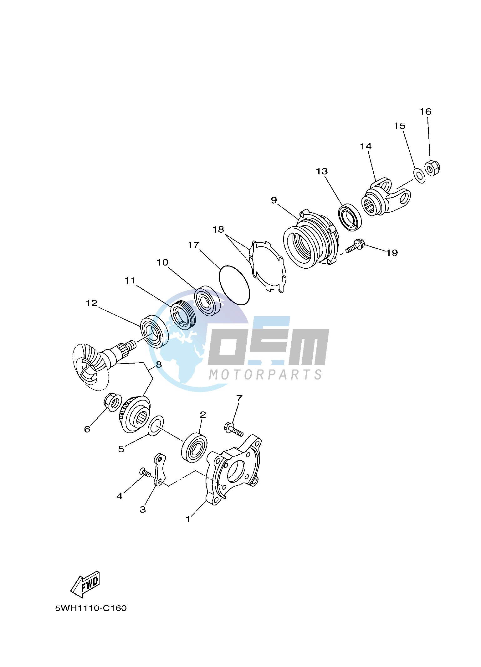 MIDDLE DRIVE GEAR