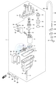 DF 40A drawing Fuel Vapor Separator