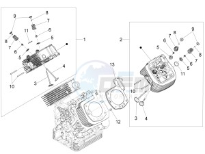 Audace 1400 USA-CND 1380 drawing Cylinder head - valves