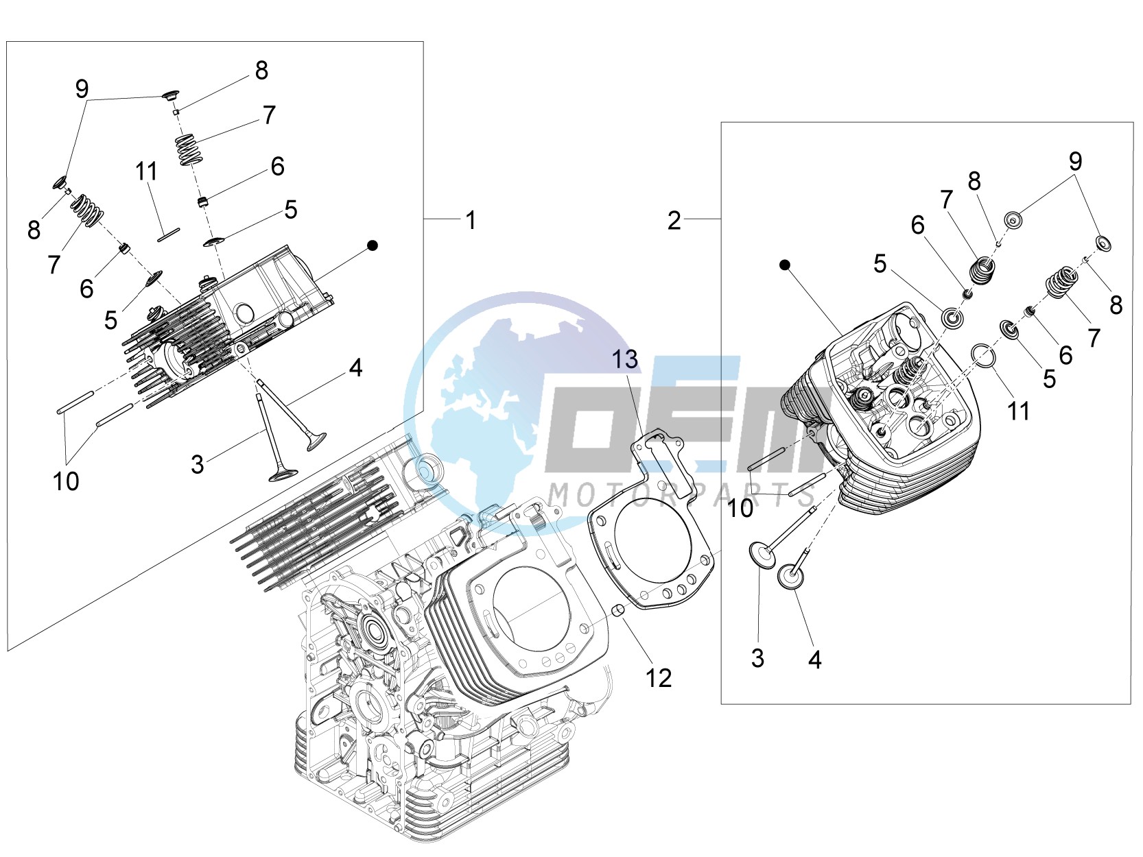 Cylinder head - valves