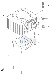 LT-Z250 (E19) drawing CYLINDER