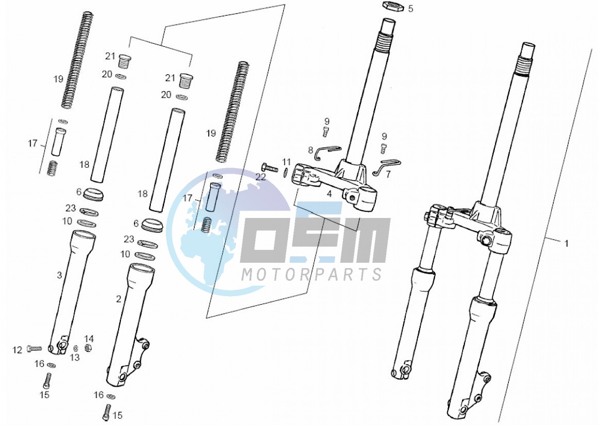 Front fork (Positions)