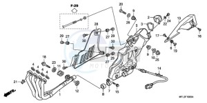 CBR1000RA9 France - (F / ABS CMF MME REP) drawing EXHAUST MUFFLER