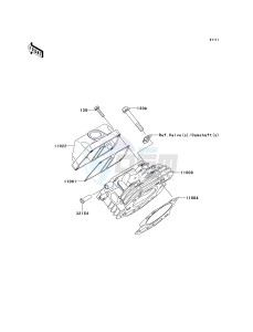 KAF 400 C [MULE 610 4X4 HARDWOODS GREEN HD] (C6F-C9F) C9F drawing CYLINDER HEAD