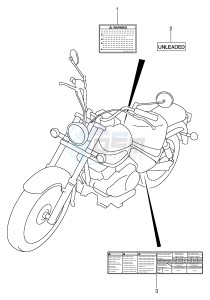 VL125 (E2) drawing LABEL (MODEL Y K1)