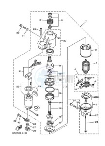 F115AETL drawing STARTER-MOTOR