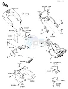 ZX 750 E [GPZ 750 TURBO] (E1-E2) [GPZ 750 TURBO] drawing FAIRING LOWERS