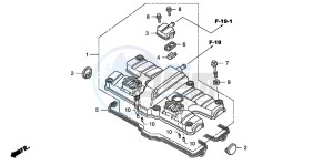 CB1300SA CB1300SUPERBOLD'OR drawing CYLINDER HEAD COVER