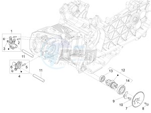 PRIMAVERA 125 4T 3V IE ABS-NOABS E3-E4 (EMEA) drawing Rocking levers support unit