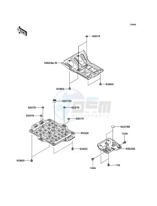 KVF650 4x4 KVF650D7F EU GB drawing Optional Parts(Guard)