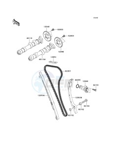 ER 650 A [ER-6N (EUROPEAN] (A6S-A8F) A7F drawing CAMSHAFT-- S- -_TENSIONER