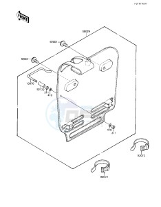 KX 80 E [KX80] (E1) [KX80] drawing NUMBER PLATE