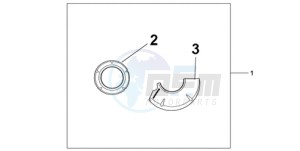 CBR1000RRA F / CMF drawing CARBON CRANKCASE COVER SET