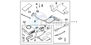 CB600FA39 France - (F / ABS CMF ST) drawing KIT ALARM SYS