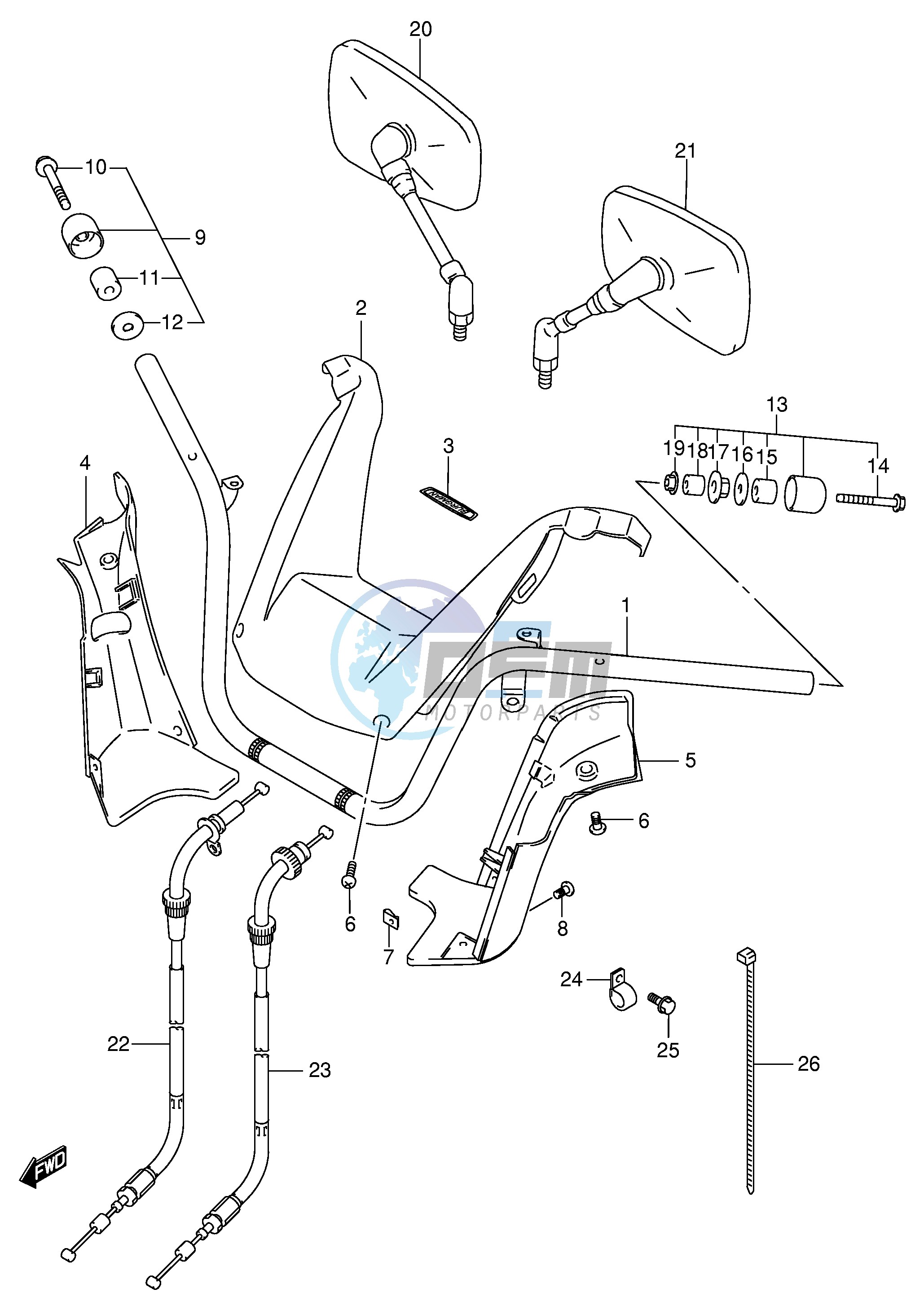 HANDLEBAR (MODEL K1 K2)