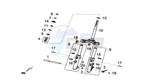 CRUISYM 300 (L8) EU drawing STEERING STEM