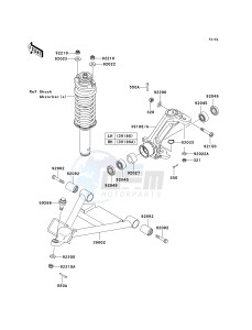 KAF 950 G [MULE 4010 TRANS4X4 DIESEL] (G9F-GAF) GAF drawing FRONT SUSPENSION