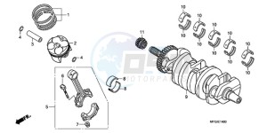 CB600F3A UK - (E / MKH ST) drawing CRANKSHAFT/PISTON