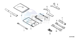 VFR800XB Crossrunner E drawing TOOL