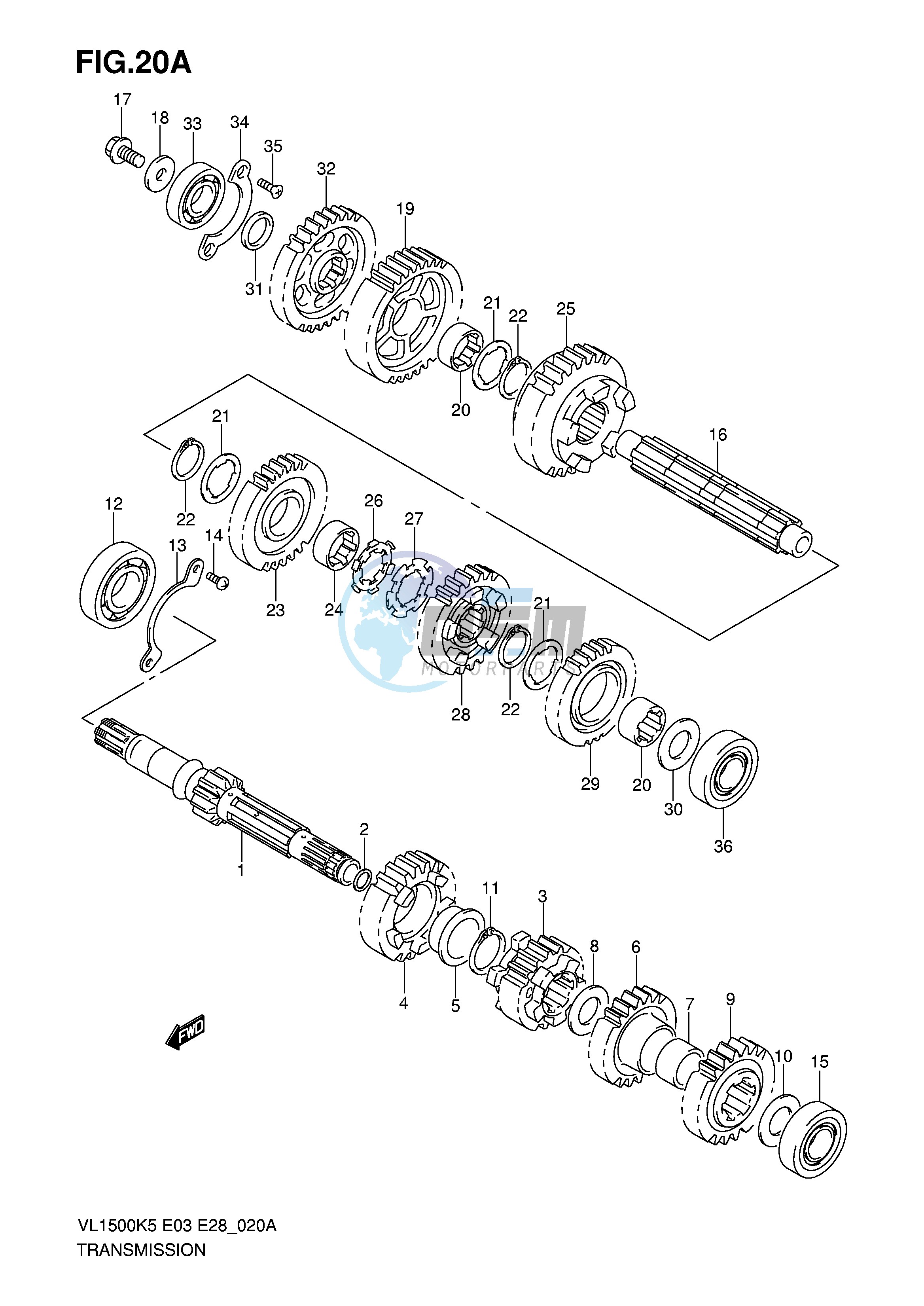 TRANSMISSION (MODEL K6 K7 K8 K9)