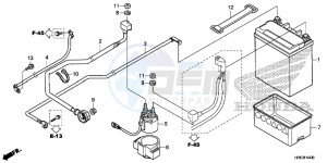 TRX500FM6H Europe Direct - (ED) drawing BATTERY