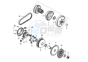 JET FORCE - 125 cc drawing CLUTCH