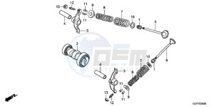 CRF70FC drawing CAMSHAFT/VALVE