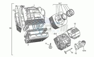 California III 1000 Iniezione Iniezione drawing Cylinder head 1991 (d)