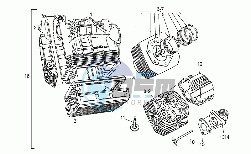 Cylinder head 1991 (d)