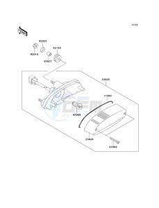 BN 125 A [ELIMINATOR 125] (A6F-A9F) A9F drawing TAILLIGHT-- S- -