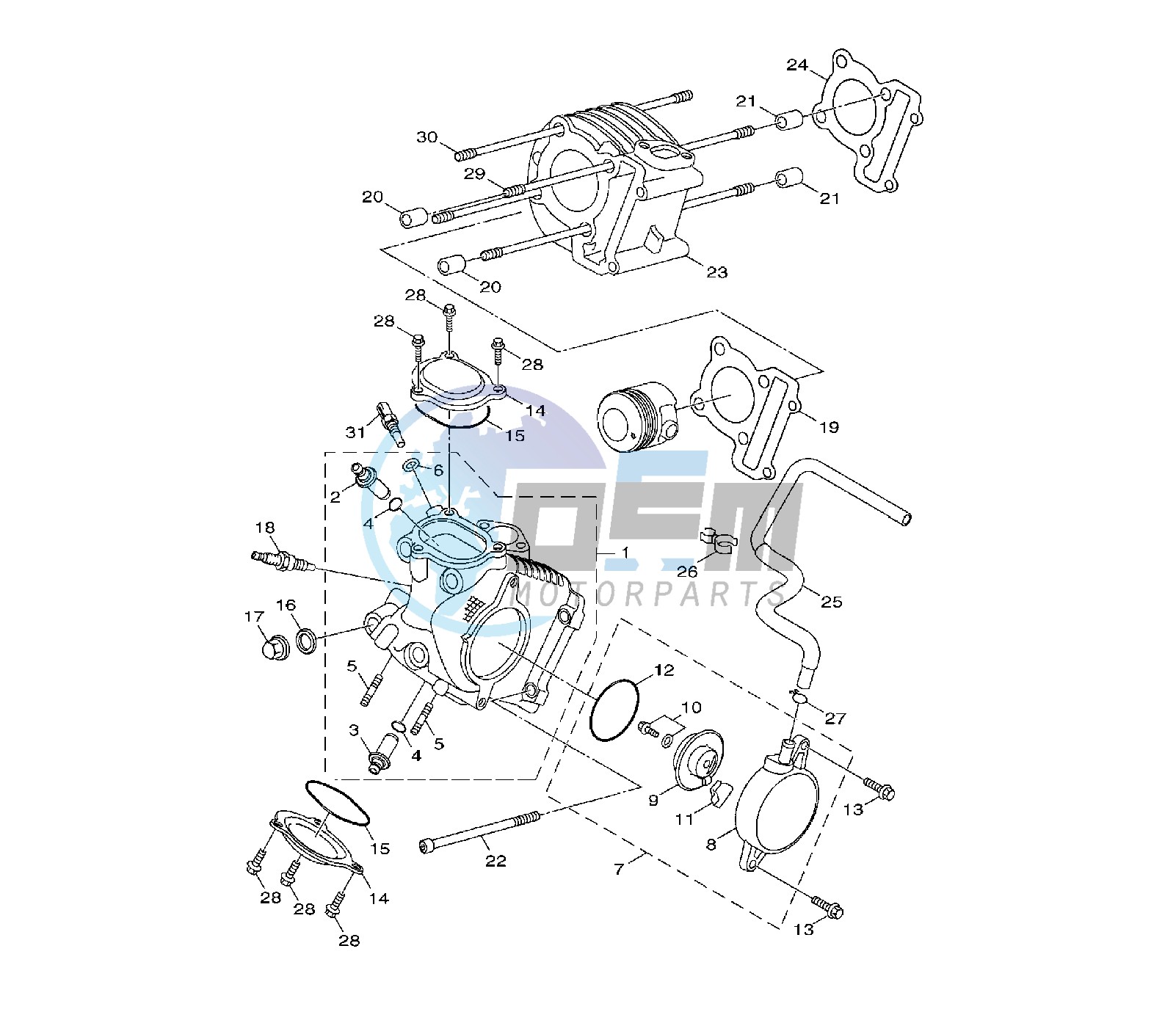 CYLINDER AND HEAD